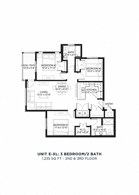 North Range Crossings_3 Bedroom Floor Plan